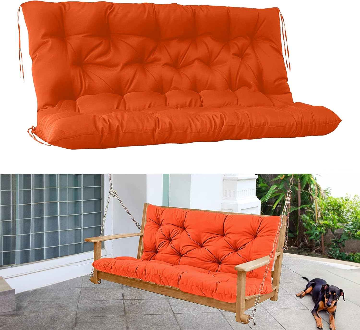 Porch Swing Cushions,Suitable For 23 Seats Outdoor Swing Cushions Garden Terrace