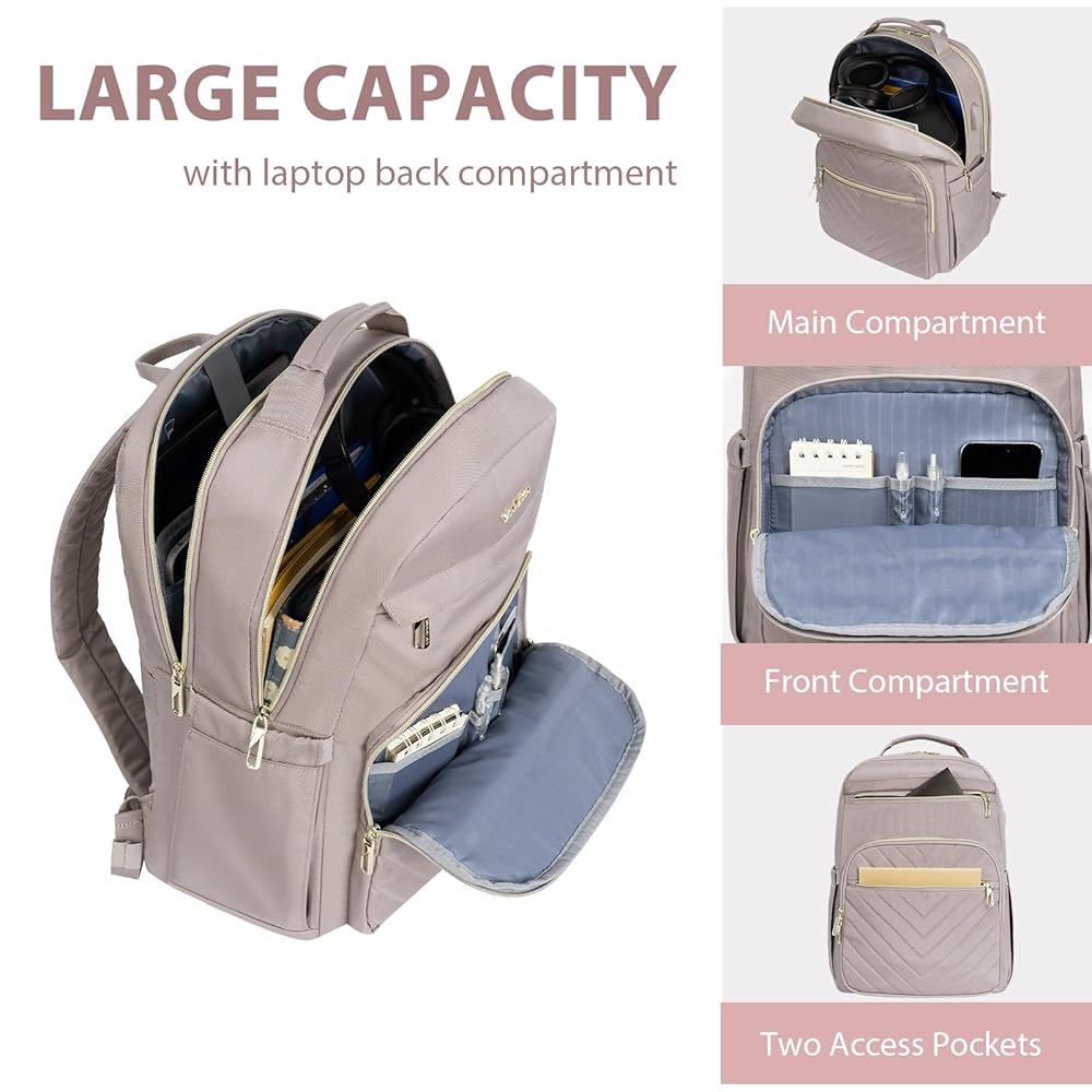 Amazon.com: VANKEAN 17.3 Inch Laptop Backpack for Women Work