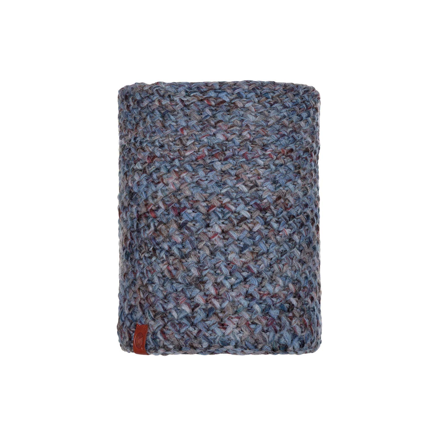 Buff Neckwarmer Knitted Reversible Polar Fleece Snood Scarf Margo Blue