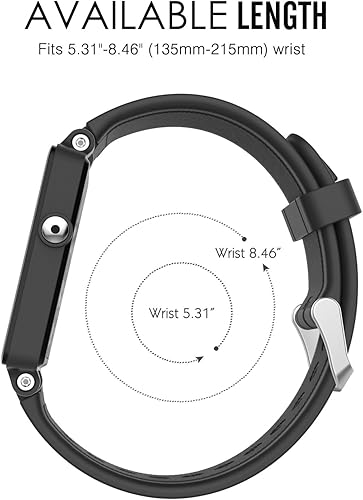 Miniatura 6 de MoKo Watch Band Compatible with Garmin Vivoactive, Soft Silicone Replacement Fitness Bands Wristbands with Metal Clasps for Garmin