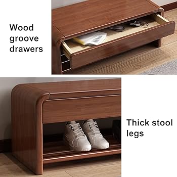 ※発送日注意※　無垢材　ベンチ　玄関ベンチ　シューズラック　サイドテーブル　椅子 楽天市場】山崎実業 【選べる2大特典】 シューズラック 靴箱 玄関椅子