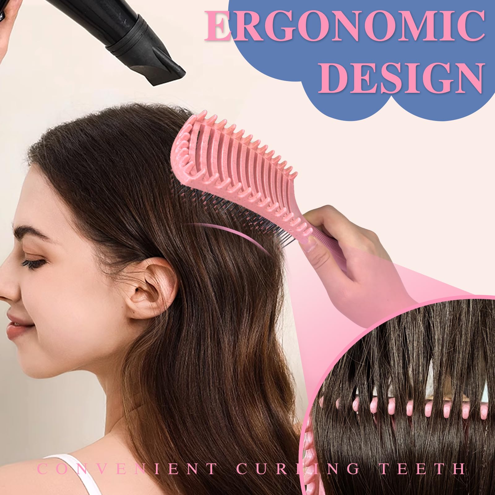Qufiiry Curly Hair Brush, Curl Defining Brush - Image 4