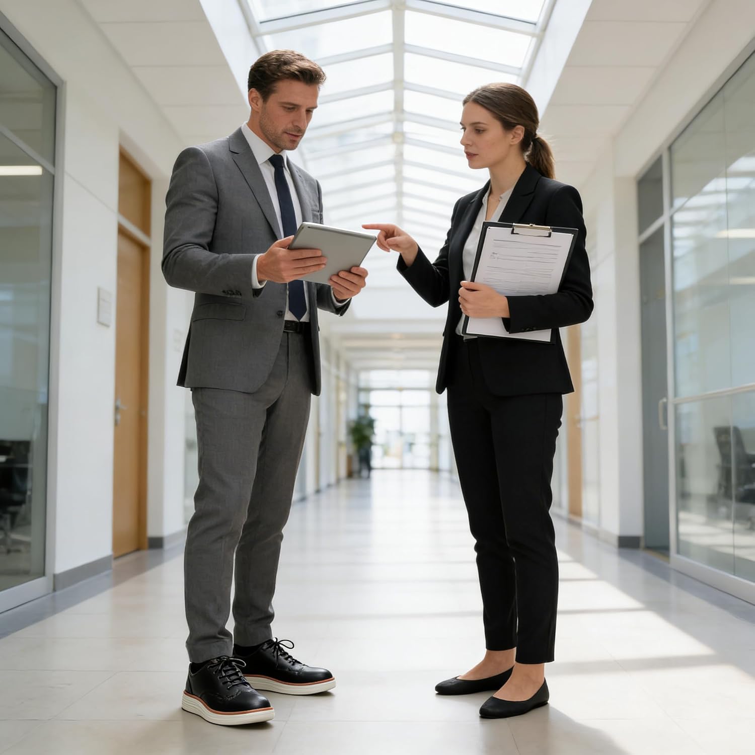 Ablanczoom Mens Dress Shoes Oxford: Casual Comfortable Sneakers Formal Business Office Wedding Shoes - Image 2