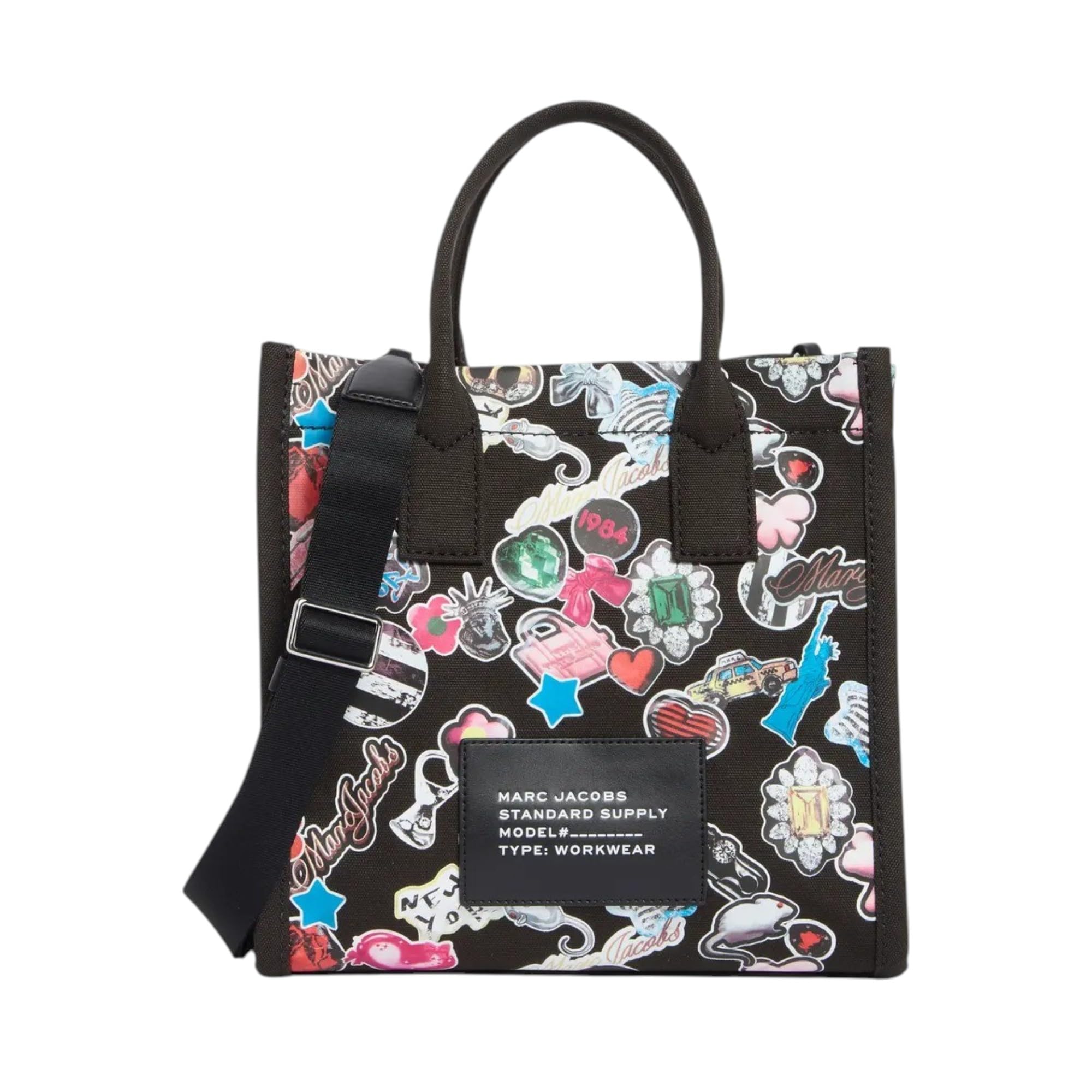 Amazon | Marc Jacobs プリント キャンバス スモール トート 