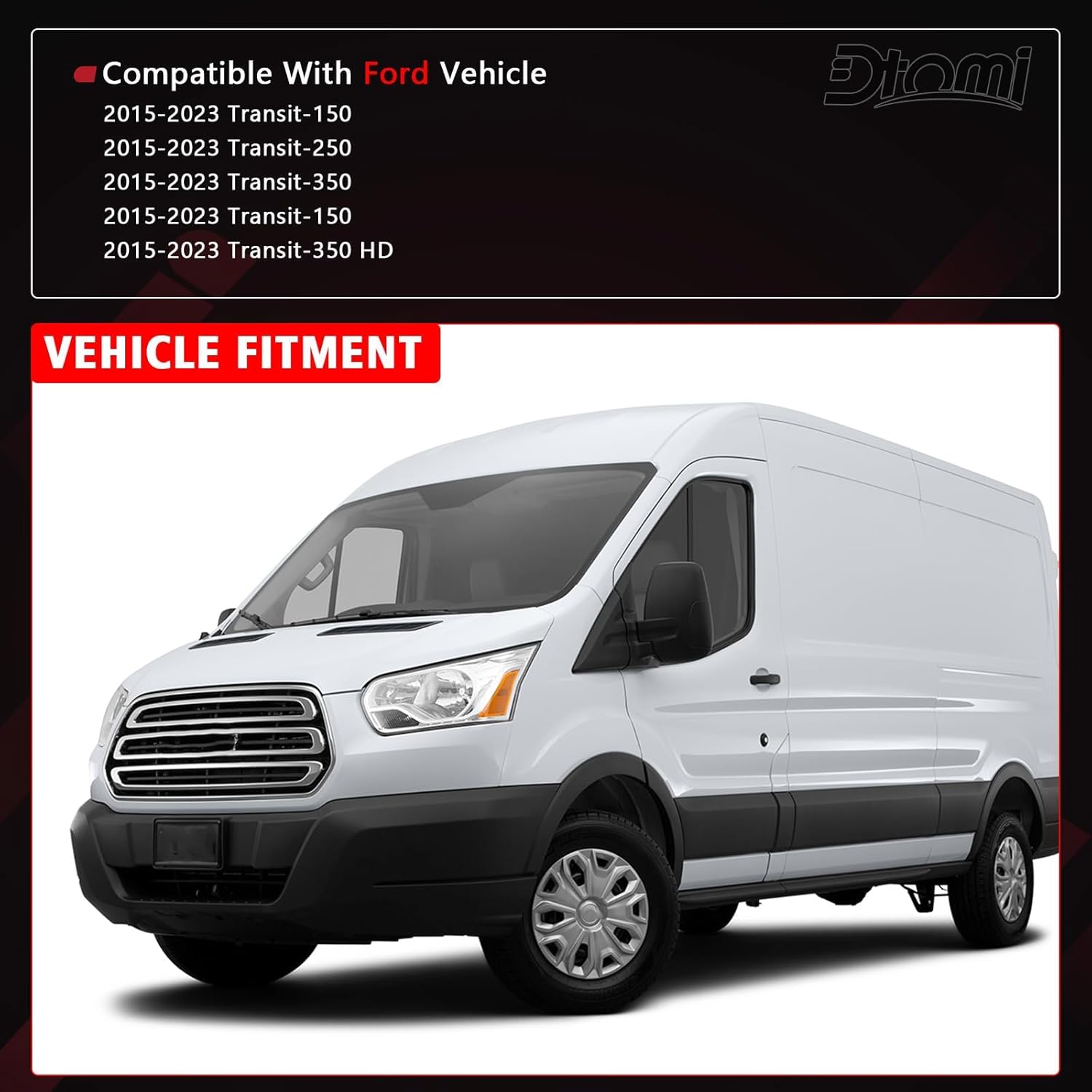 Fuel Filler Door Housing Pocket Hinge w/White Cover Compatible with Ford Vehicle 2015-2023 Transit Van 150 250 350 350HD Gasoline Engine Replaces# CK4Z-5427936-A, CK4Z-61405A26-B Transit Gas Door