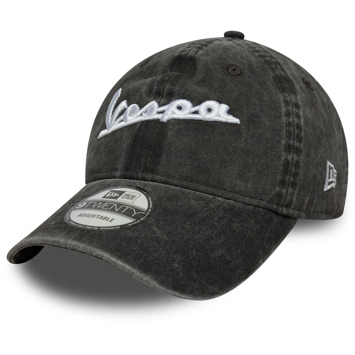 New Era Unisex Black Washed 9Twenty Vespa Blk Mens Caps, Osfm