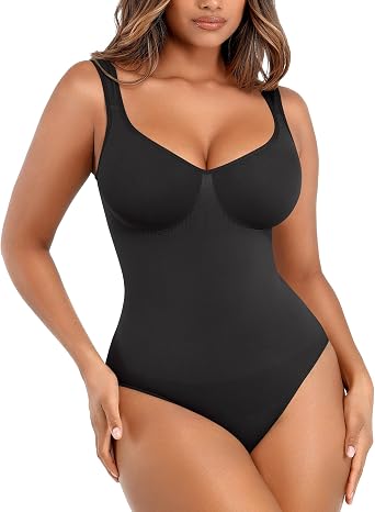 Lover-Beauty Body Suits for Women Seamless Shapewear Bodysuit Tummy Control Body Shaper