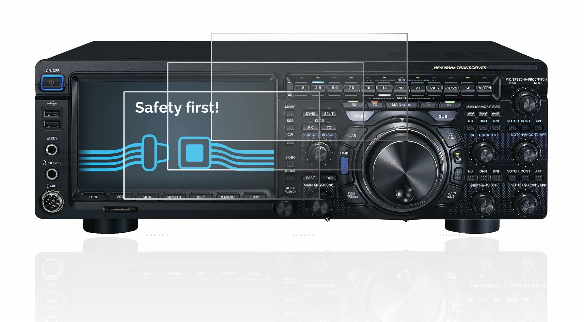 Savvies 6 Pellicole Protettive Per Schermo Yaesu FT-DX10 – Trasparenti E Antigraffio