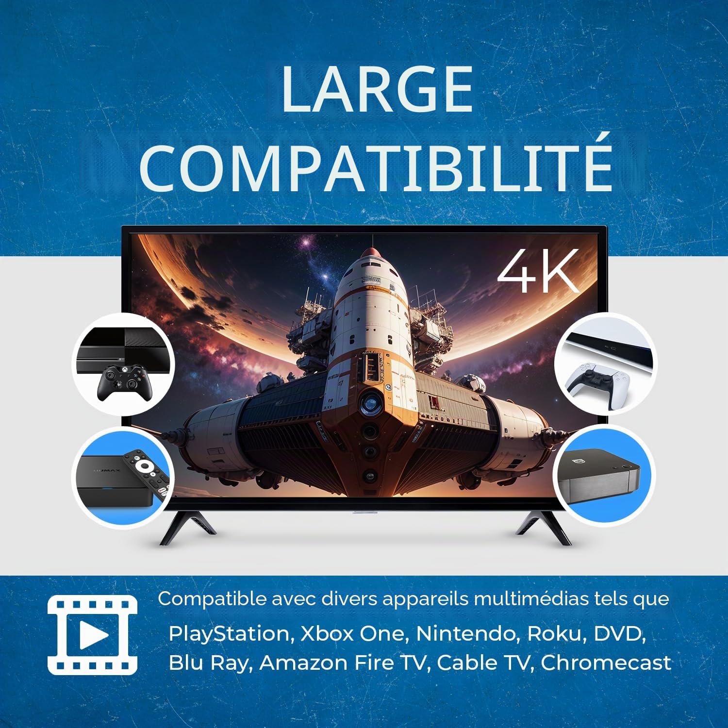 OREI Commutateur matriciel HDMI 4 x 2 - Extraction audio 4K @ 60 Hz, EDID, IR, HDCP 2.2
