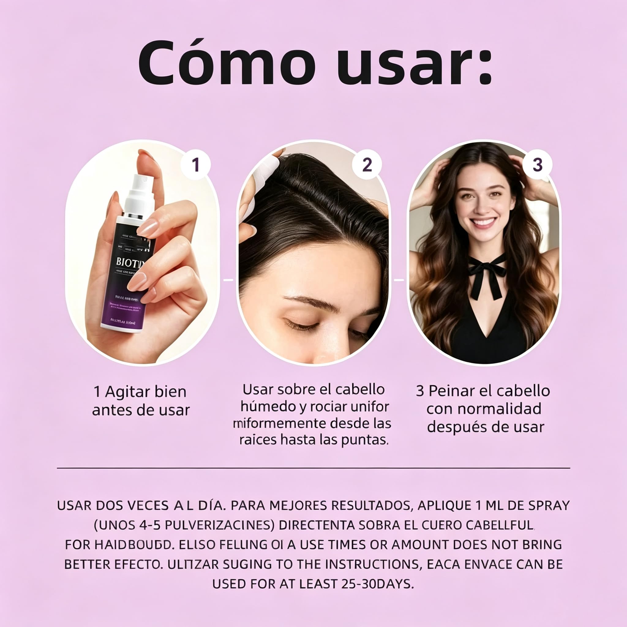 Aveya Hair Growth Spray, Infundido con Aceite de Romero | Infundido con Aceite de Romero,Agua de Arroz,Aceite de Batana y Biotina. Fortalece, Engorda y Acelera el Cuidado