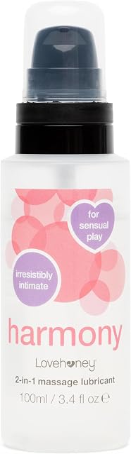 Lovehoney Harmony 2 in 1 Water Based Lube Gel - Natural Feel Lube for Men, Women & Couples - Multipurpose Lubricant - 100ml