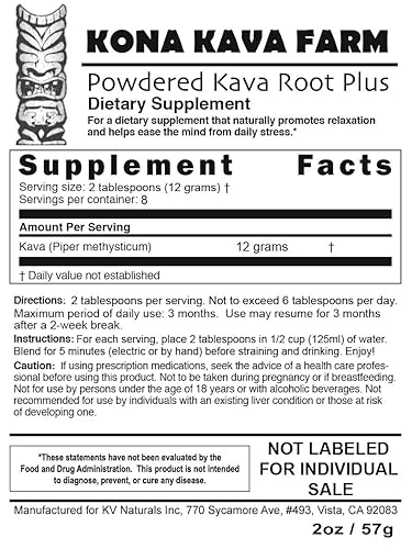 Miniatura 4 de Kona Kava Farm Kava Basic Starter Kit mezclador de bebidas para dos  Bebida en polvo de raíz de kava kava, licuadora de kava, bolsa de citronela y