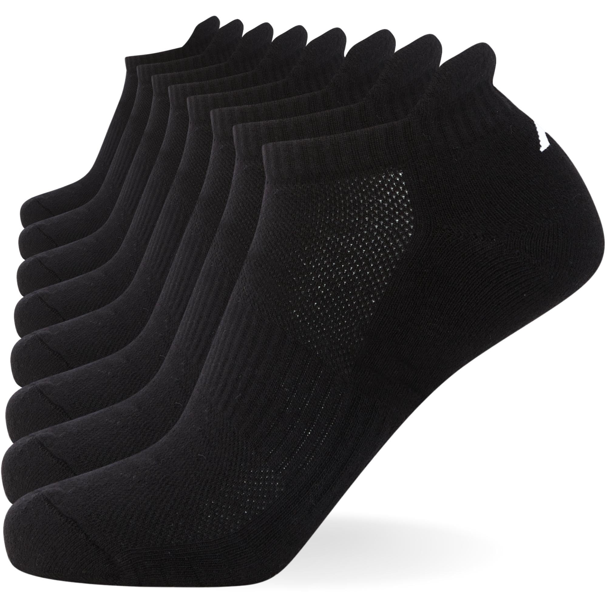 FM London Chaussettes de sport matelassées unisexes lot de 8