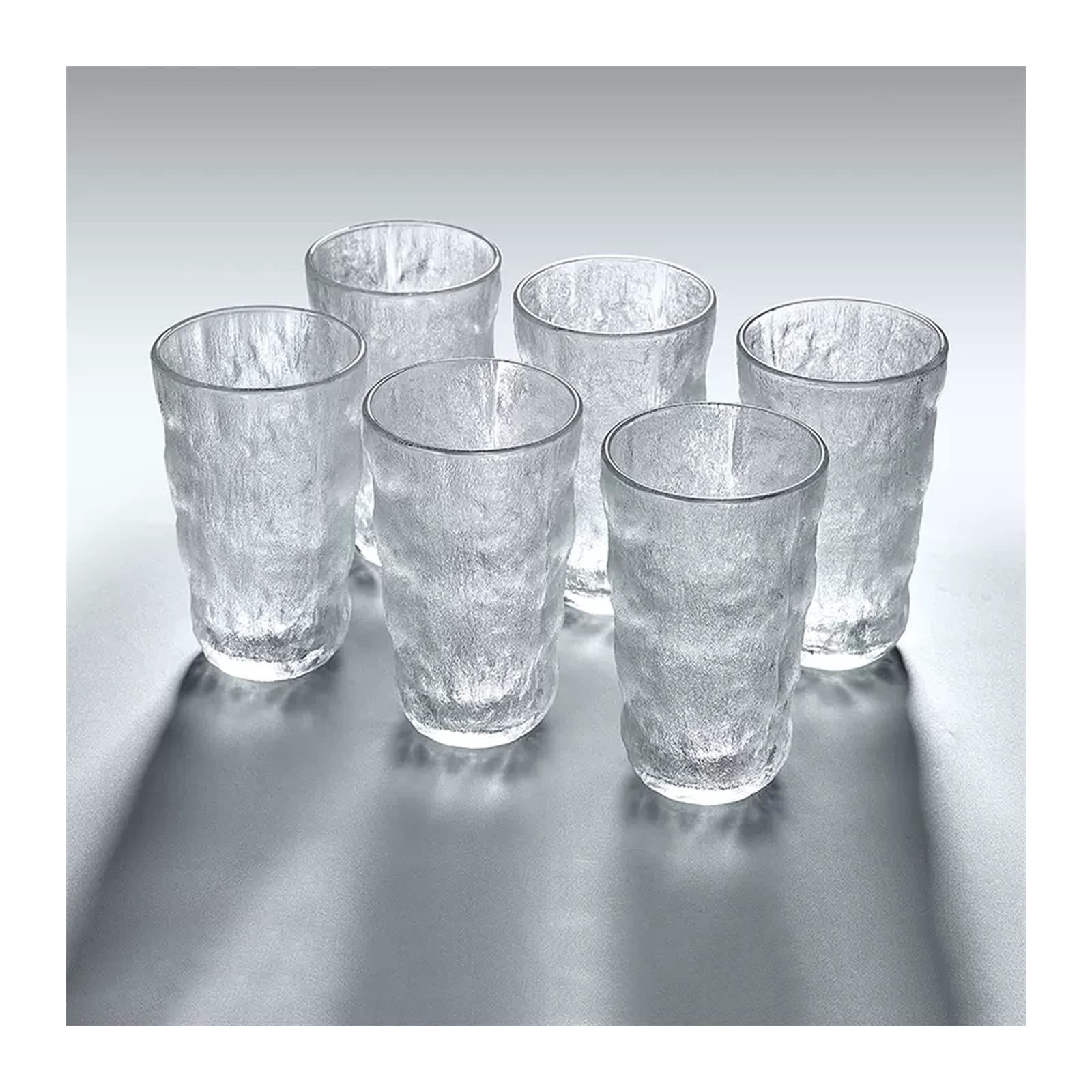 Verres en cristal de glacier de qualité supérieure pour une table élégante | Set de 4