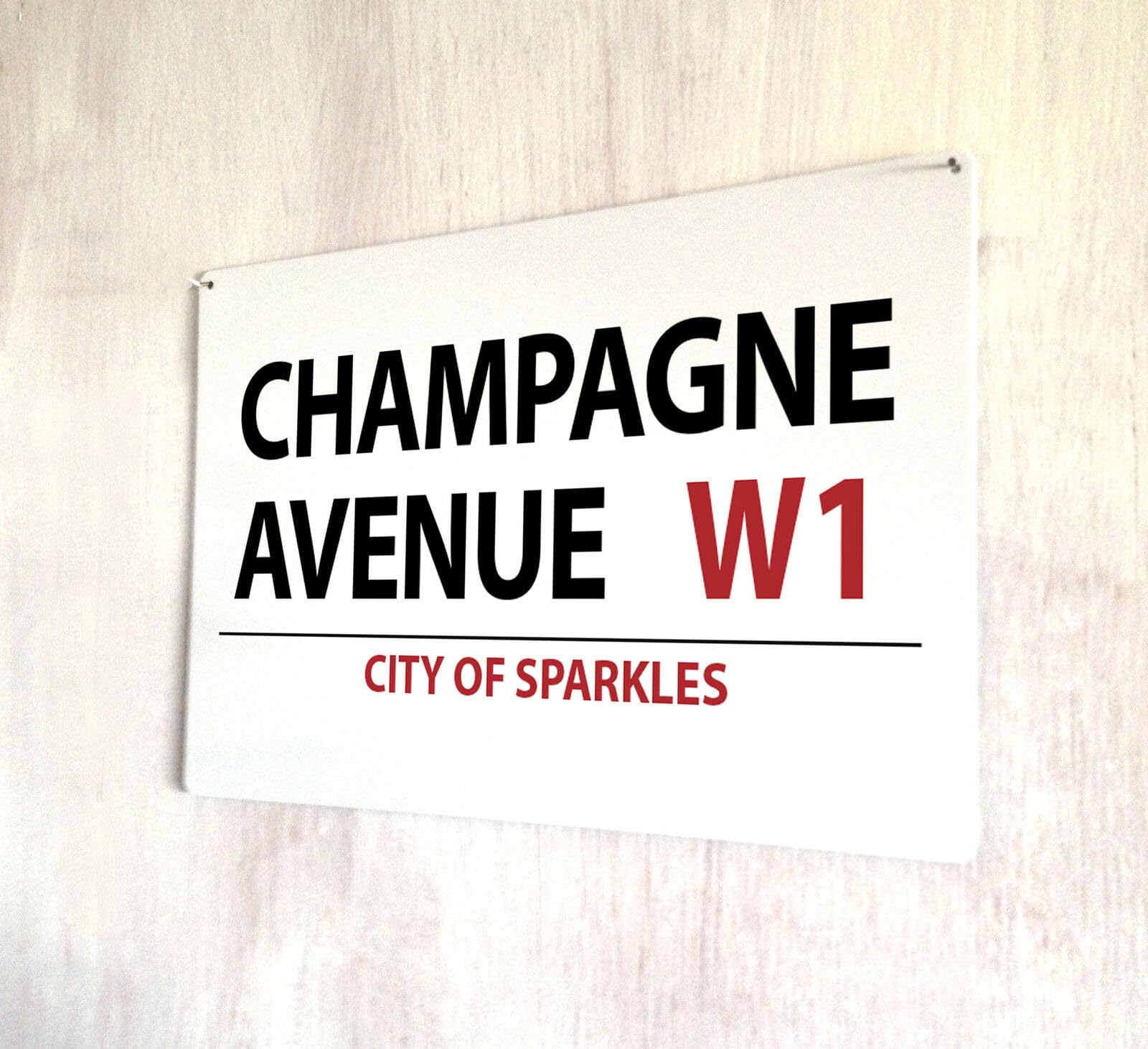 Champagne Avenue Drinks Cocktails Street Sign Metal Plaque Metal Street Sign 8X12 Inches