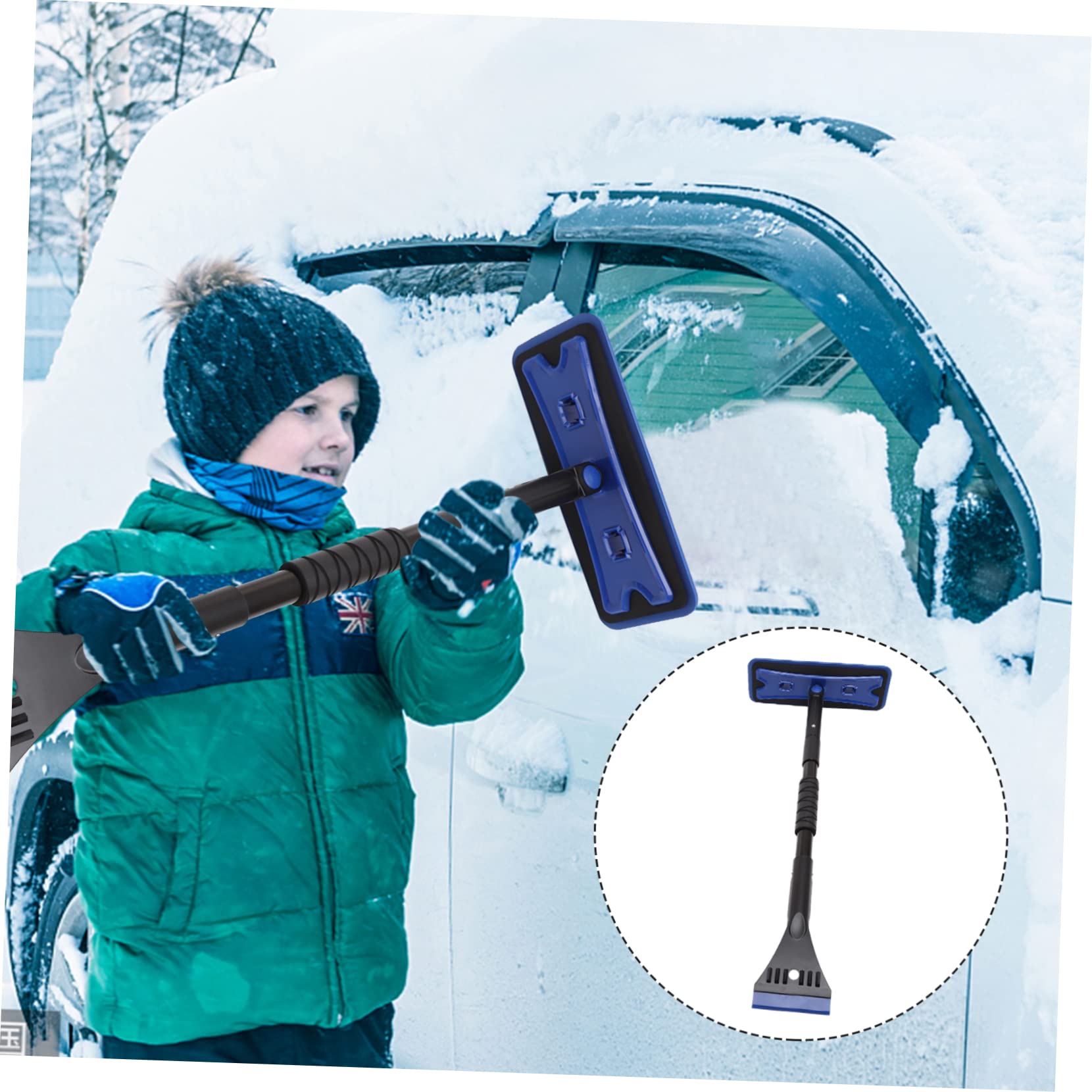 Raspador de Nieve para Coche 1 Juego de Aleación de Aluminio