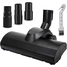 Universal 1.25 Inch 32mm Turbo Brush Head for 1000W+ Vacuum Cleaners Using 1-1/4 Accessories - Easy Pet Hair Removal -Works on Low Carpet, Area Rugs & Hardwood Floors