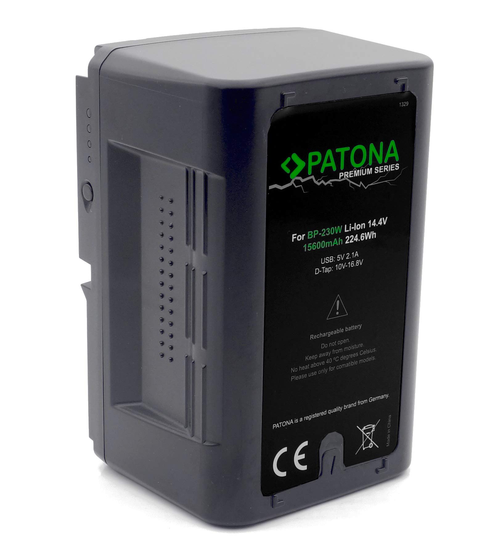 Patona dual V-mount accu lader voor Sony BP-95W, BP-190WS etc