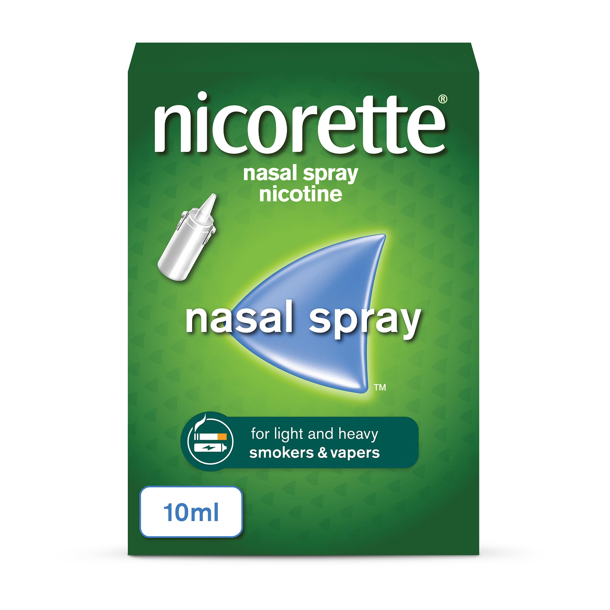 Nasal Spray (1x 10ml), Fast-Acting Nicotine Nasal Spray to Help Stop Smoking, Cessation Aid for Relief from Cravings and Nicotine Withdrawal