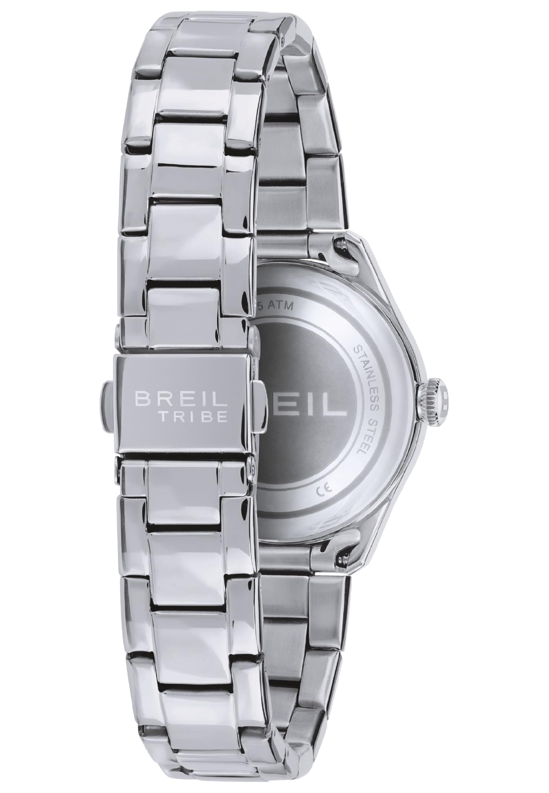 Breil Orologio Donna Classic Elegance Quadrante Blu Movimento SOLO Tempo Quarzo e Bracelet Acciaio Argento EW0597