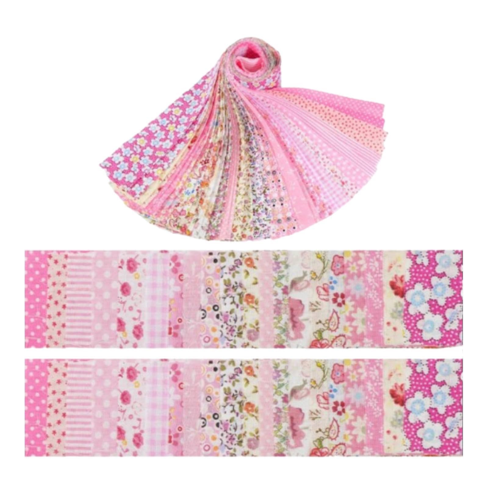 Tissu pour patchwork de qualité supérieure TISHITA pour courtepointe rose