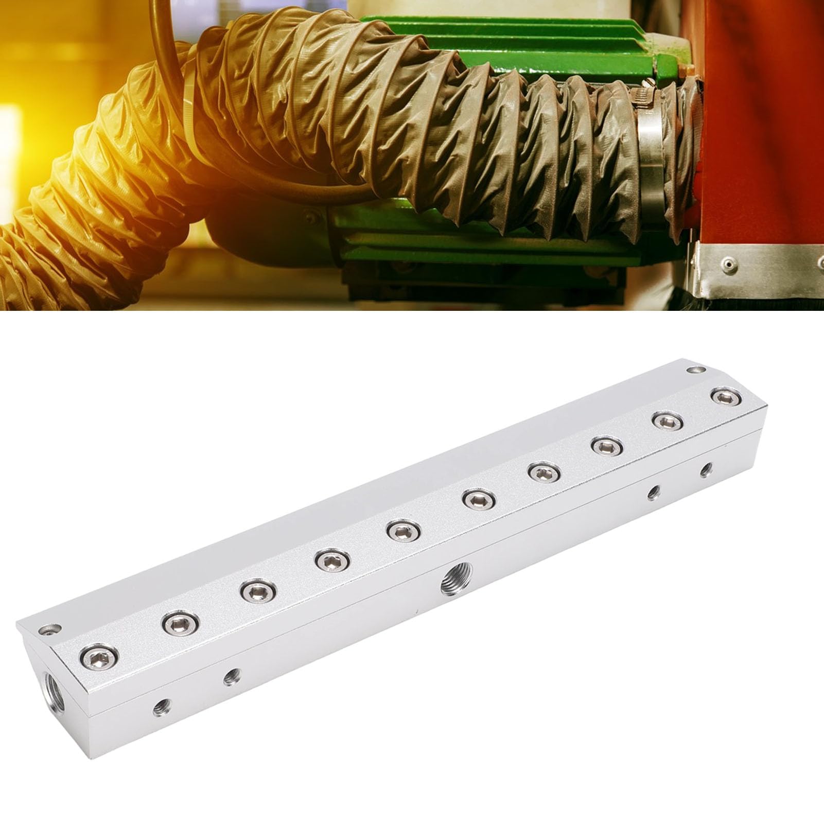 ViaGasaFamido Soufflette Industrielle à Lame D'Air – 275 Mm, Filetage 1/4 Pouce – Outil à Air comprimé pour L'élimination de L'eau et de la Poussière, le Séchage et le Nettoyage de Bandes