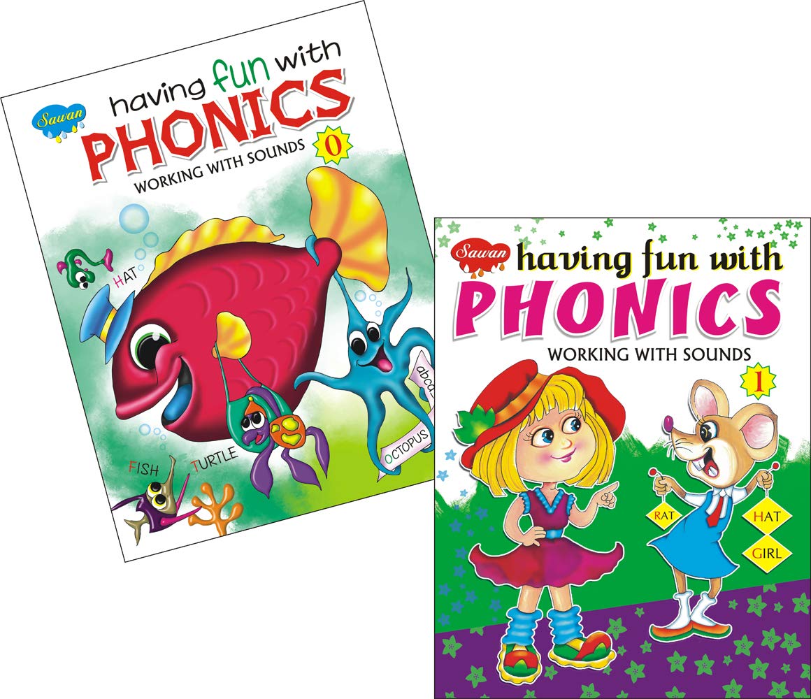 Sawan Having Fun With Phonics-0 and 1 | Pack of 2 Books