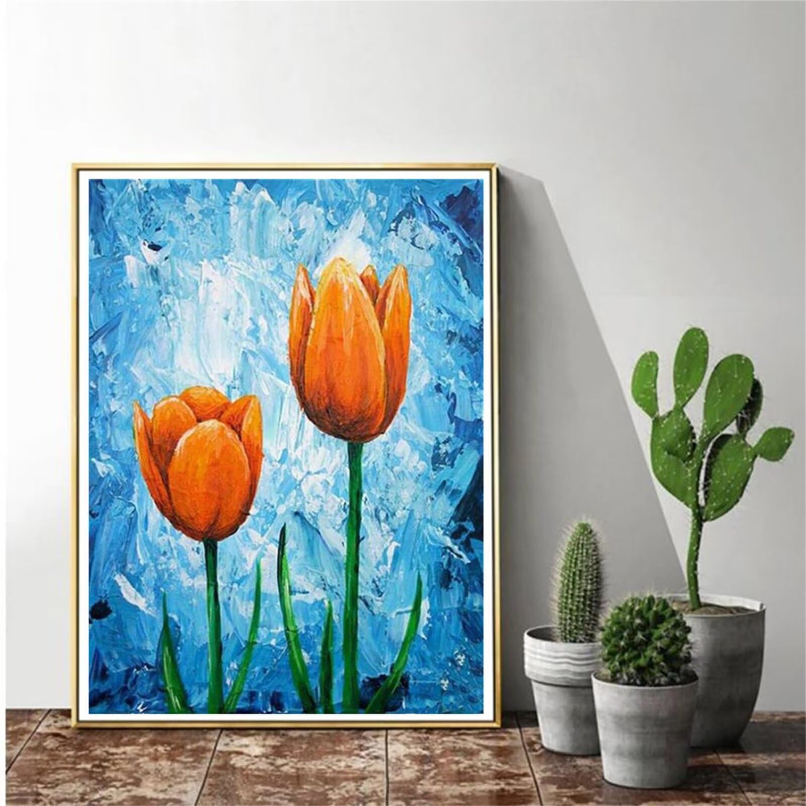 Peinture diamant 5D fleurs 80x120cm avec strass haute brillance Z-6122