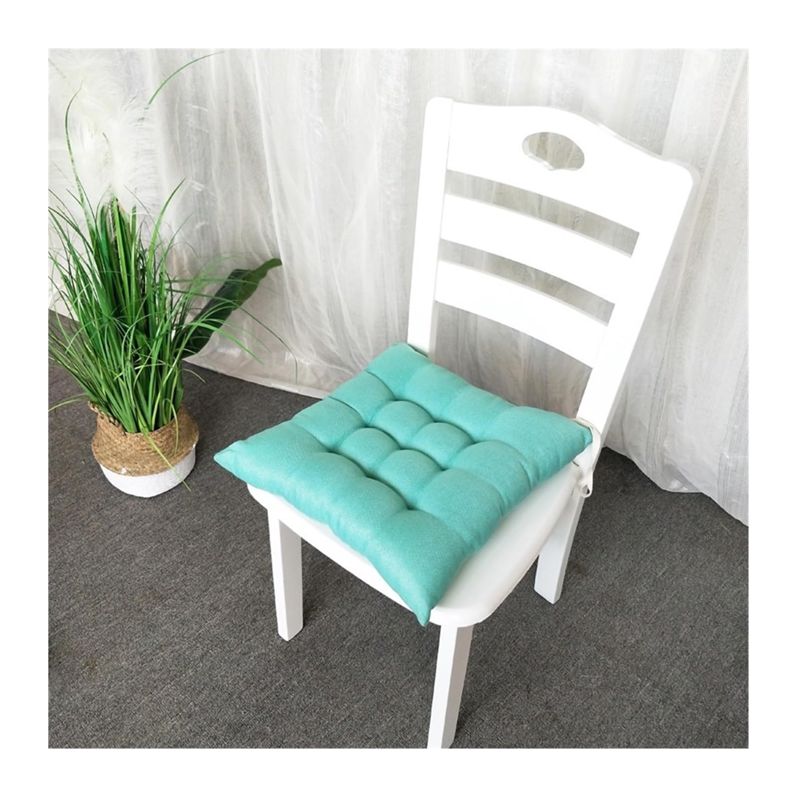 Set di 4 cuscini per sedie da giardino da esterno, 35 x 35 cm/40 x 40 cm/45 x 45 cm, per cucina, ufficio, patio, uso interno ed esterno, comodo ed elegante