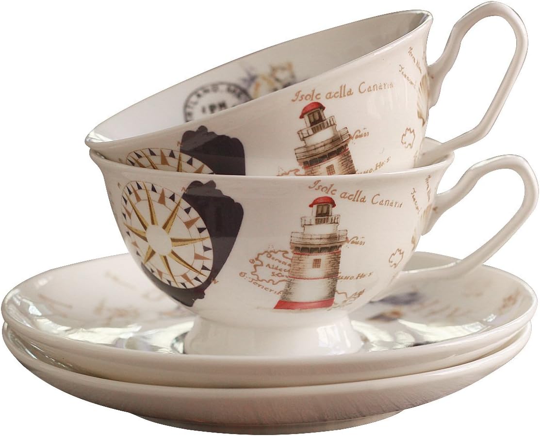 Tea Cups and Saucers Sets 2 Cup and Saucer sets (CZxxl1