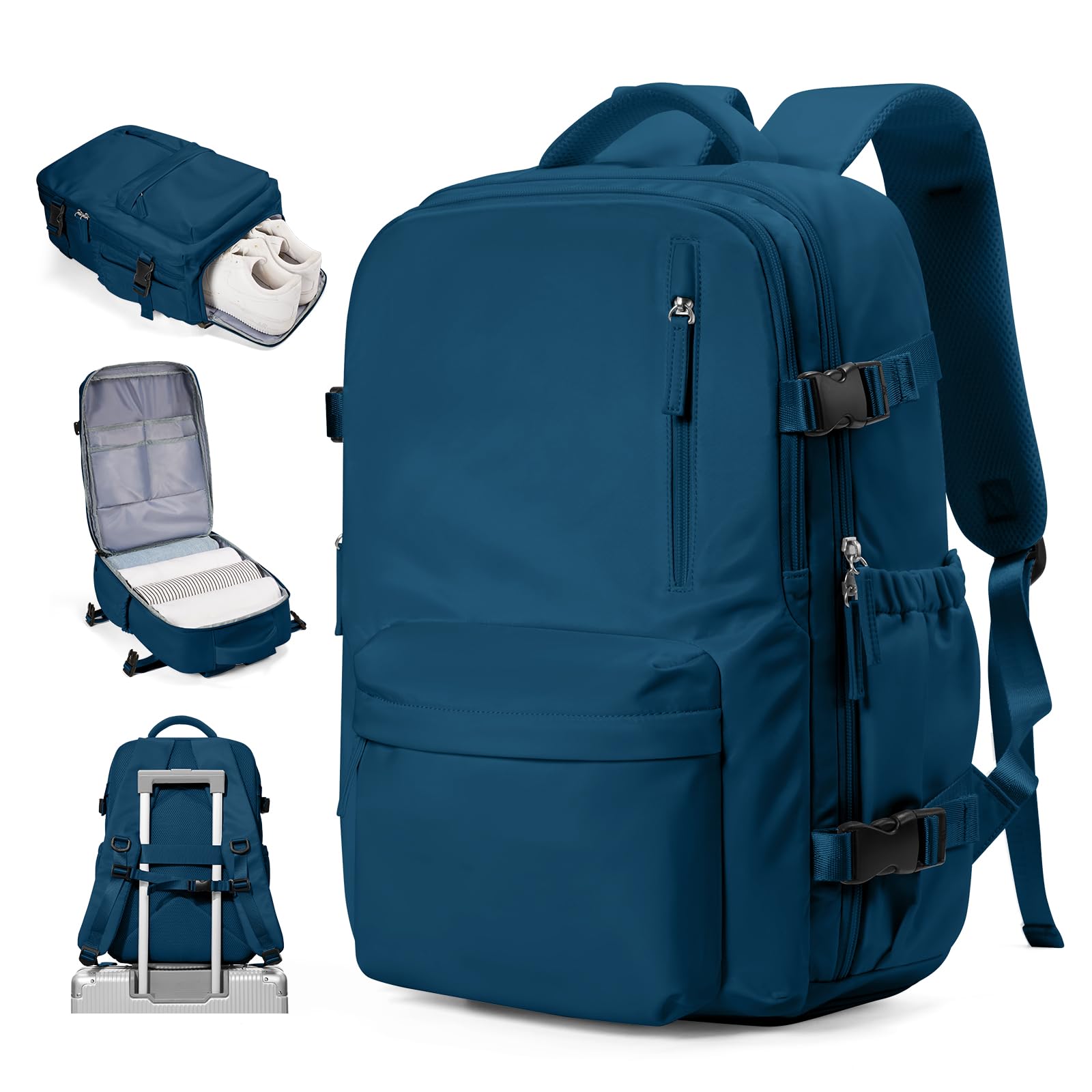 VECAVE Carry On Backpack for Women, Airline Approved Large Travel Backpack Flight Approved, Waterproof 14 Inch Laptop Backpack Business Work Backpacks