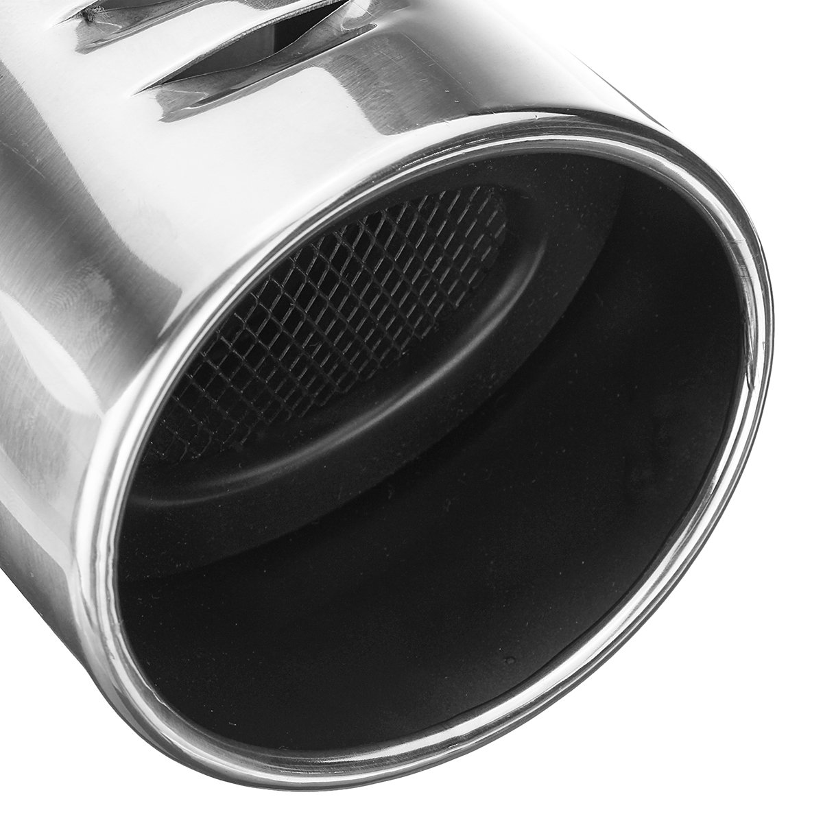 Terminale Scarico Teschio Ossa Incrociate In Acciaio – Tubo Di Scarico 55-65 Mm, 18x8x10 Cm, Peso 500 G, Per Auto E Moto
