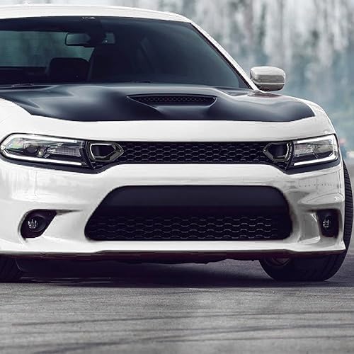Miniatura 7 de Funda para parrilla delantera del cargador, insertos de rejilla de parachoques delantero, moldura de malla compatible con accesorios exteriores