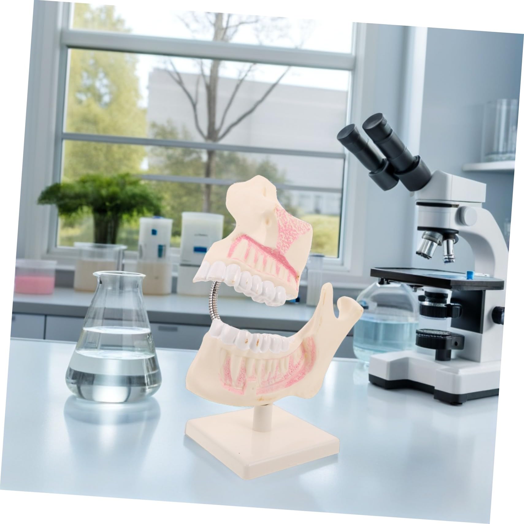 MAGICLULU Modello di Bocca in Plastica per Studio Modello Dimostrativo per Studenti di Odontoiatria Strumento di Intaglio per Pratica e Preparazione Agli Esami