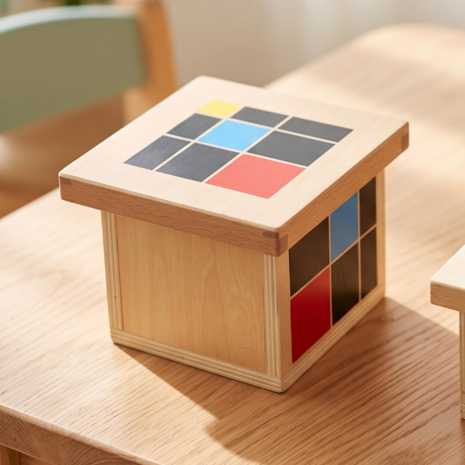 kowaku Cubo Educativo Geométrico Cubo con Tapa Multicolor Cubos Matemáticas para Educadores, Aula, Casa