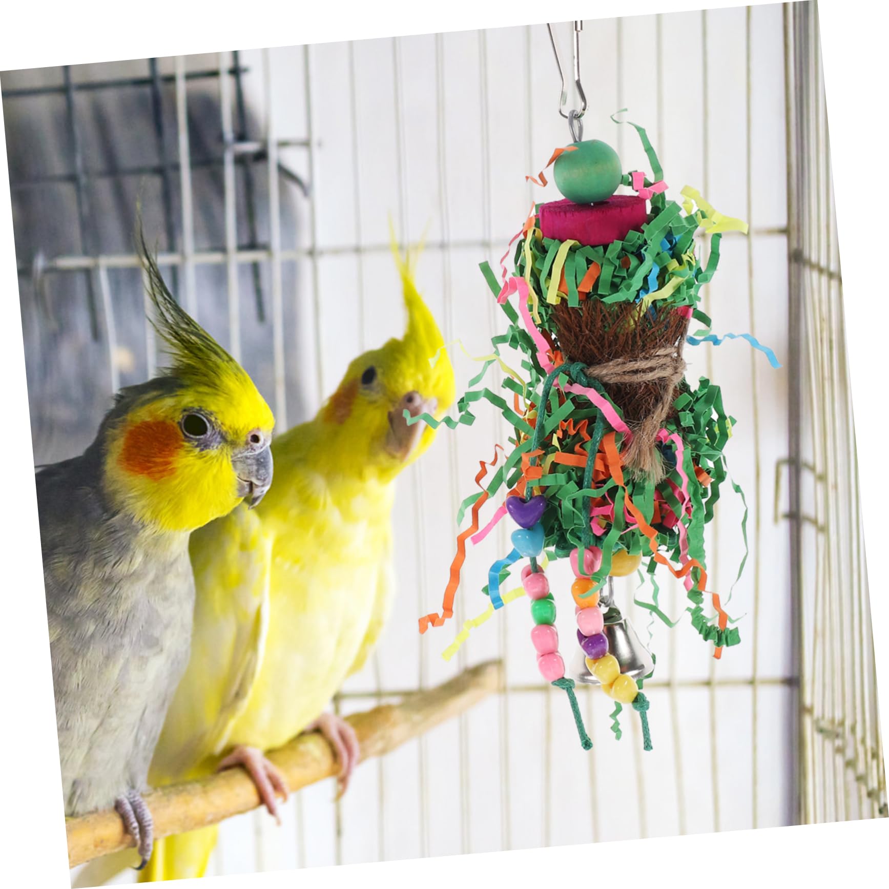 minkissy 12 Pcs parrot chew toy bird shredding toys conure toys bird cages for cockatiels pet toy bird shredder toys macaw cage sittich toys bird toys for parrots wooden toy set king