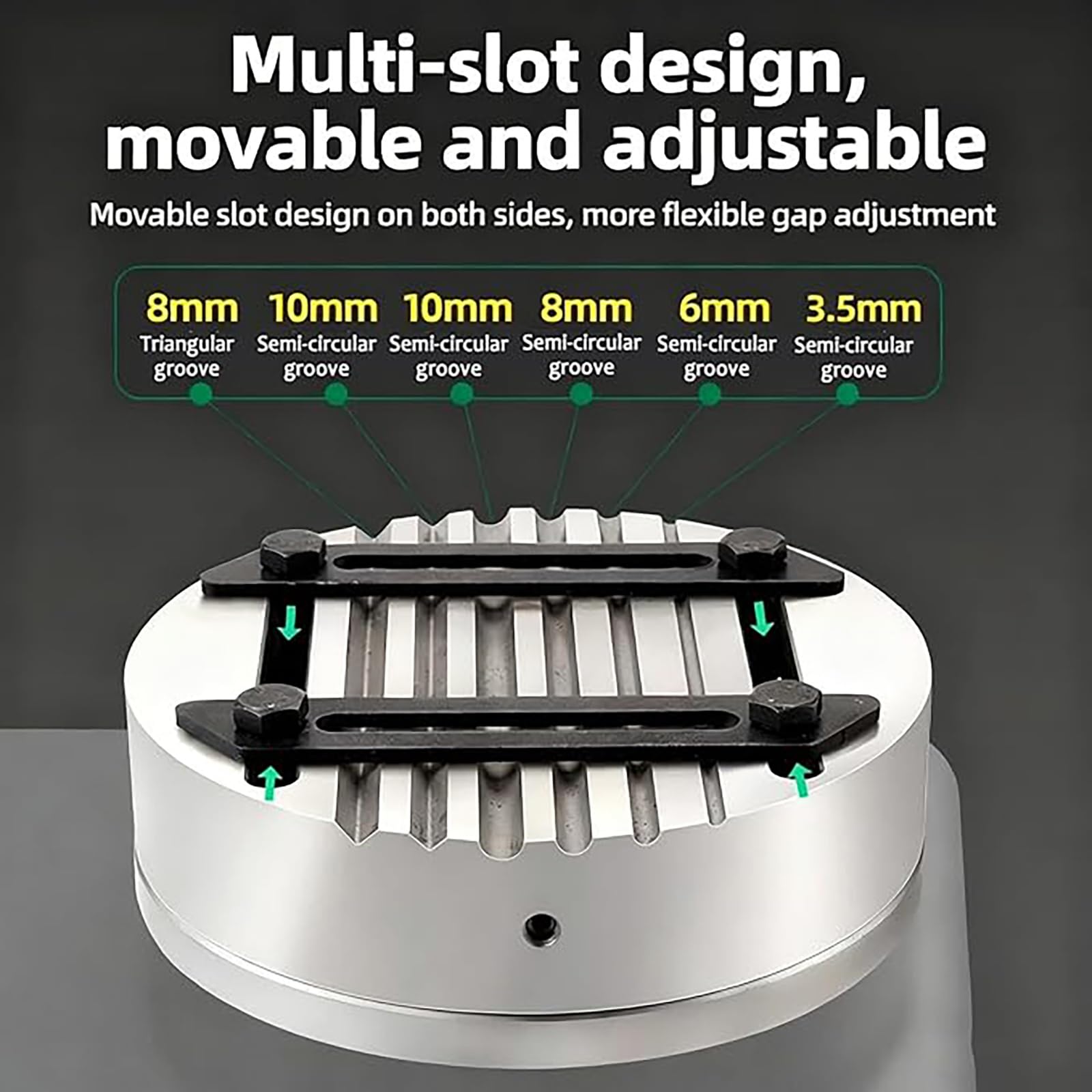 Kit di strumenti per incisione di gioielli, blocco di precisione con scanalature regolabili, dispositivo di intaglio accurato per progetti fai da te e ornamenti