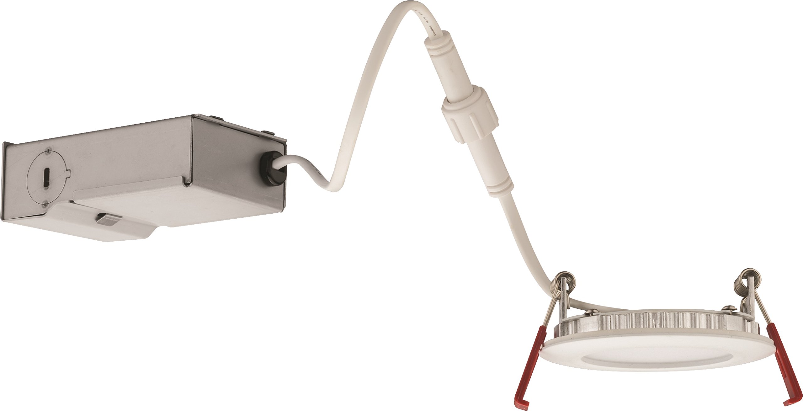 Lithonia LightingWF3 LED 30K MB M6 8W Ultra Thin 3" Dimmable LED Recessed Ceiling Light, 3000K, Black 2700K WF3 LED 27K MW M6 1