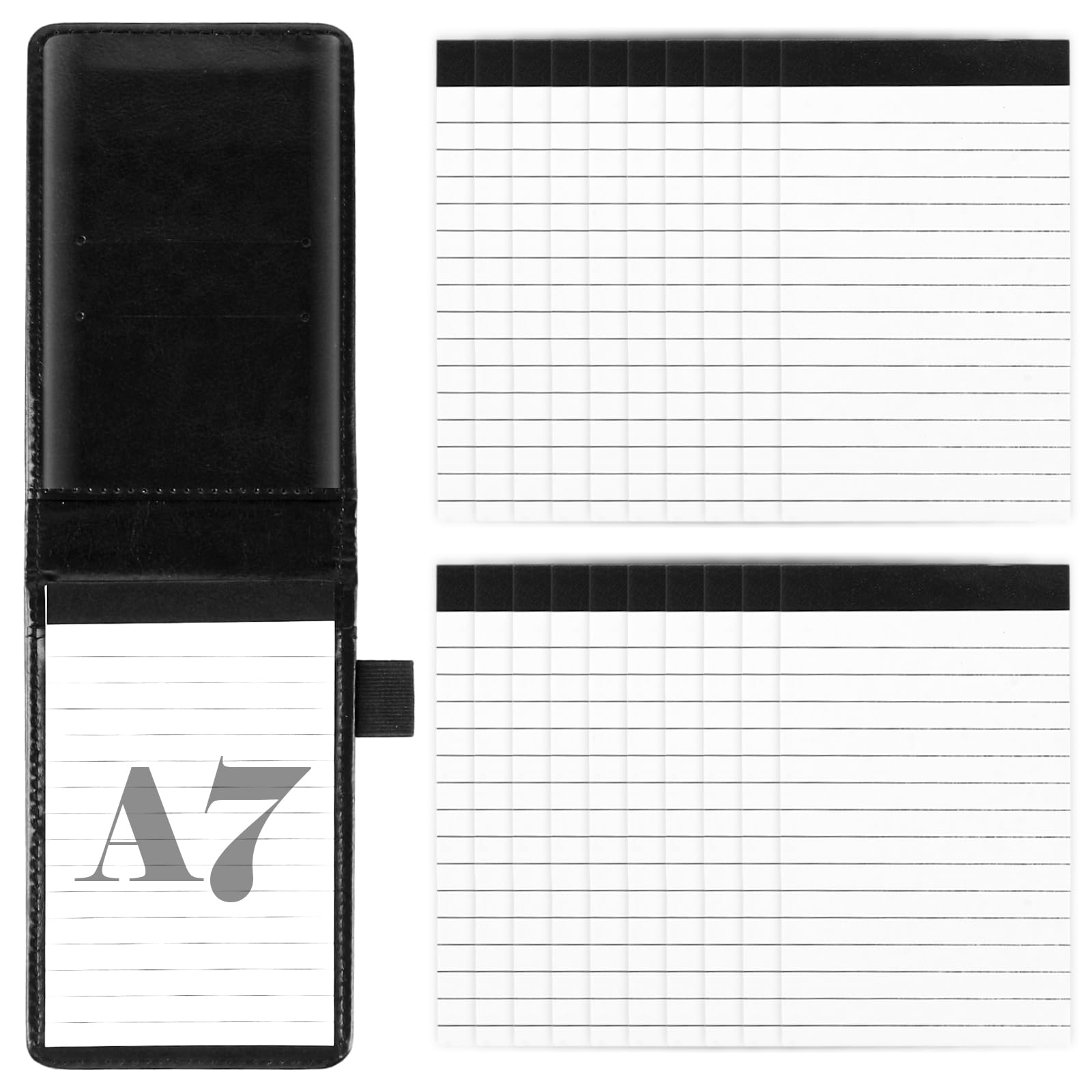 Carnet de notes rechargeable en cuir synthétique CYEER fini soigné - 8