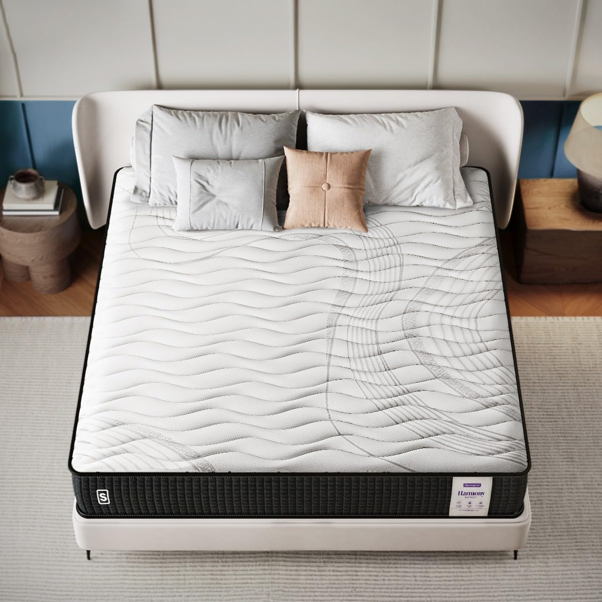 Springwel Harmony 6 Inch Pocket Spring Quilted Bed Mattress | 15 Yrs Warranty | Zero Motion Transfer Bounce Tech | Breathable & Anti Microbial Bamboo Charcoal Fabric | Single Size (75X36X6) Inches-image-26