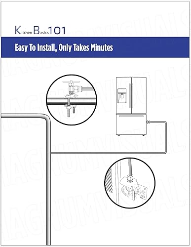 Miniatura 6 de KITCHEN BASICS 101: 241798224 Reemplazo de máquina de hielo para refrigeradores Electrolux y Frigidaire 241642511 241798201 241798231 + kit de línea