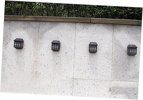 Miniatura 6 de Luces solares de pared estilo panel de ventana, sensor de luz de plástico ABS, iluminación de seguridad al aire libre para patio, camino, entrada,