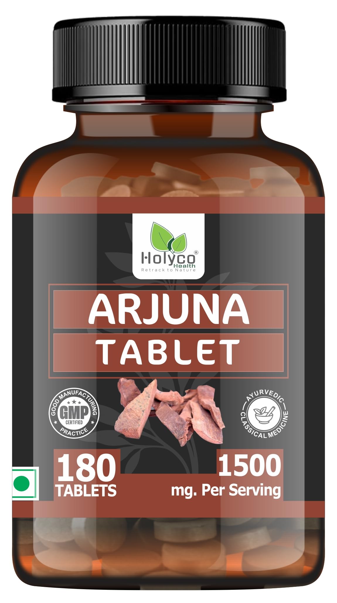 Arjuna Tablet - 180 tablets | Known as Terminalia arjuna, White marudah, Koha tablets | Natural, No Additives and No Preservetives (B0C43WMKC4) Amazon Price History, Amazon Price Tracker