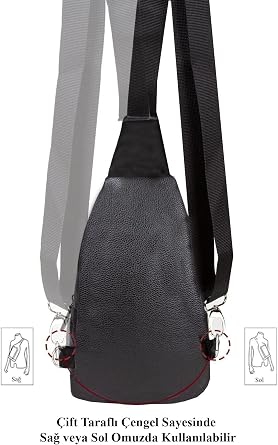Av A Dos Unisex Cross Strap Bag, Chest Bag, Shoulder Bag with Headphone Outlet, Single Arm Bodybag