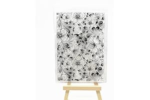 Spring Peach Blossom Flower Leaf Background Clear Stamps for Card Making and...