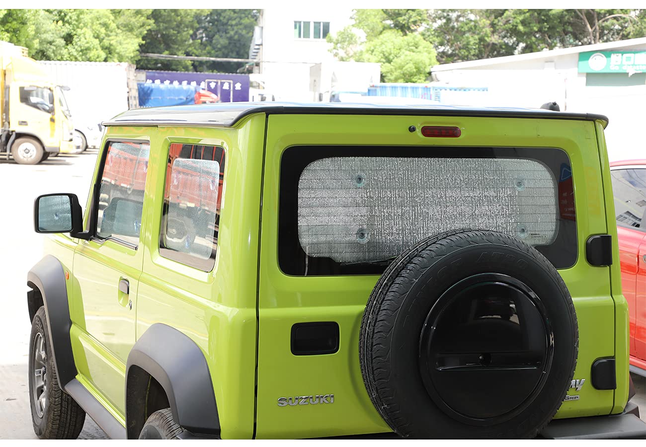 Pare-soleil pour pare-brise de voiture, protection solaire pour fenêtres pour Suzuki Jimny 2019-2024, ensemble de 6 visières mates, ensemble de pare-soleil de voiture