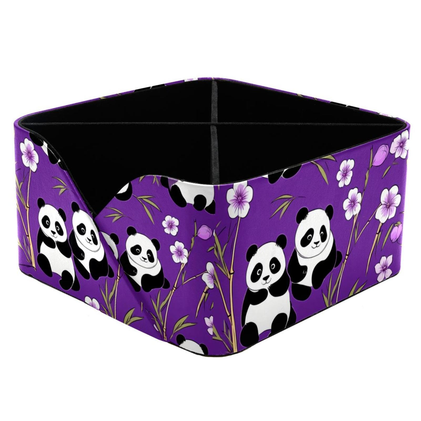 Porte-stylo panda violet et organisateur de bureau, idée cadeau idéale