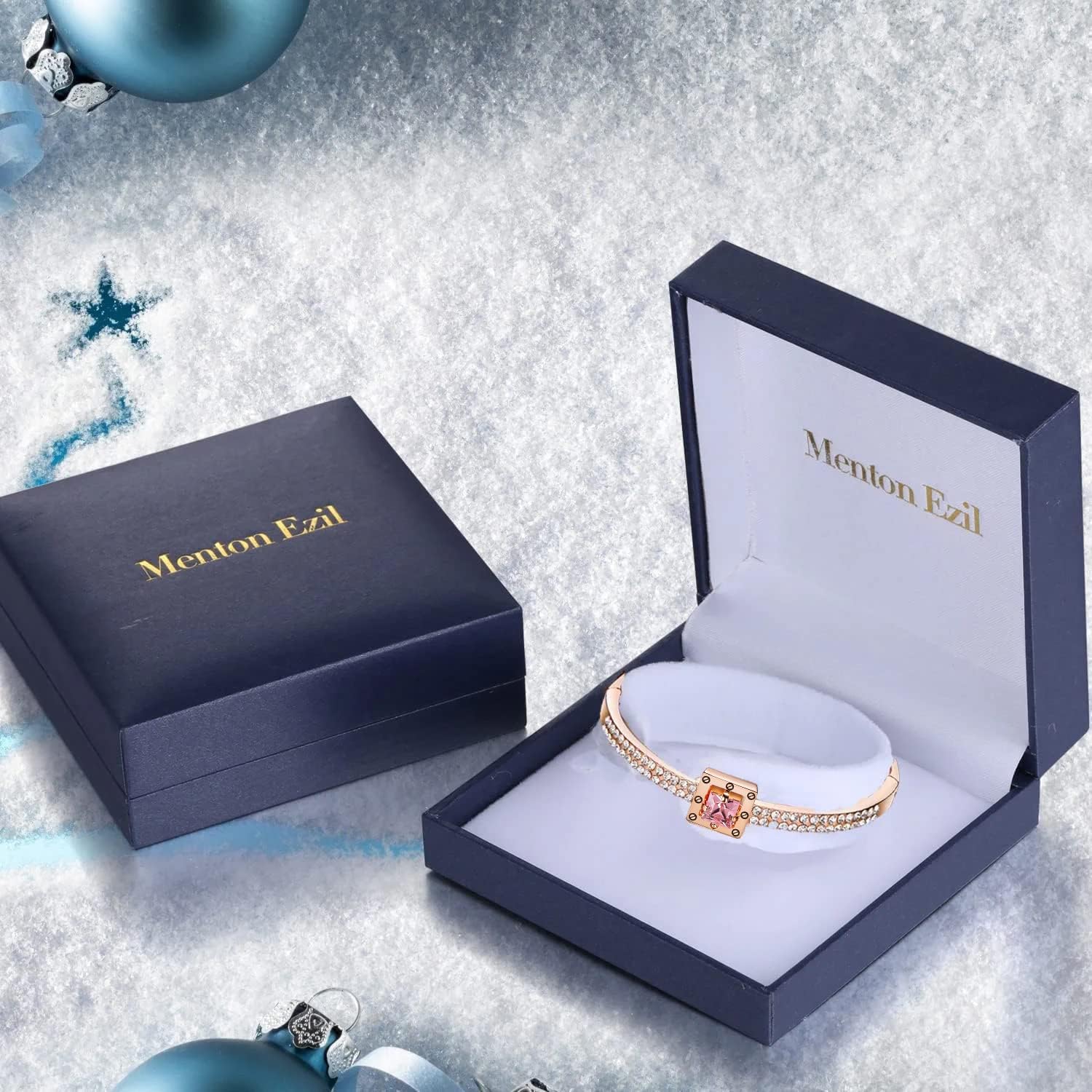 Fasion Jewelry Spiritual Guidance Bangle Bracelets For Women 18K Gold Plating Adjustable Bracelets with Crystal for Wife Girlfriend or Mothers, - Image 6