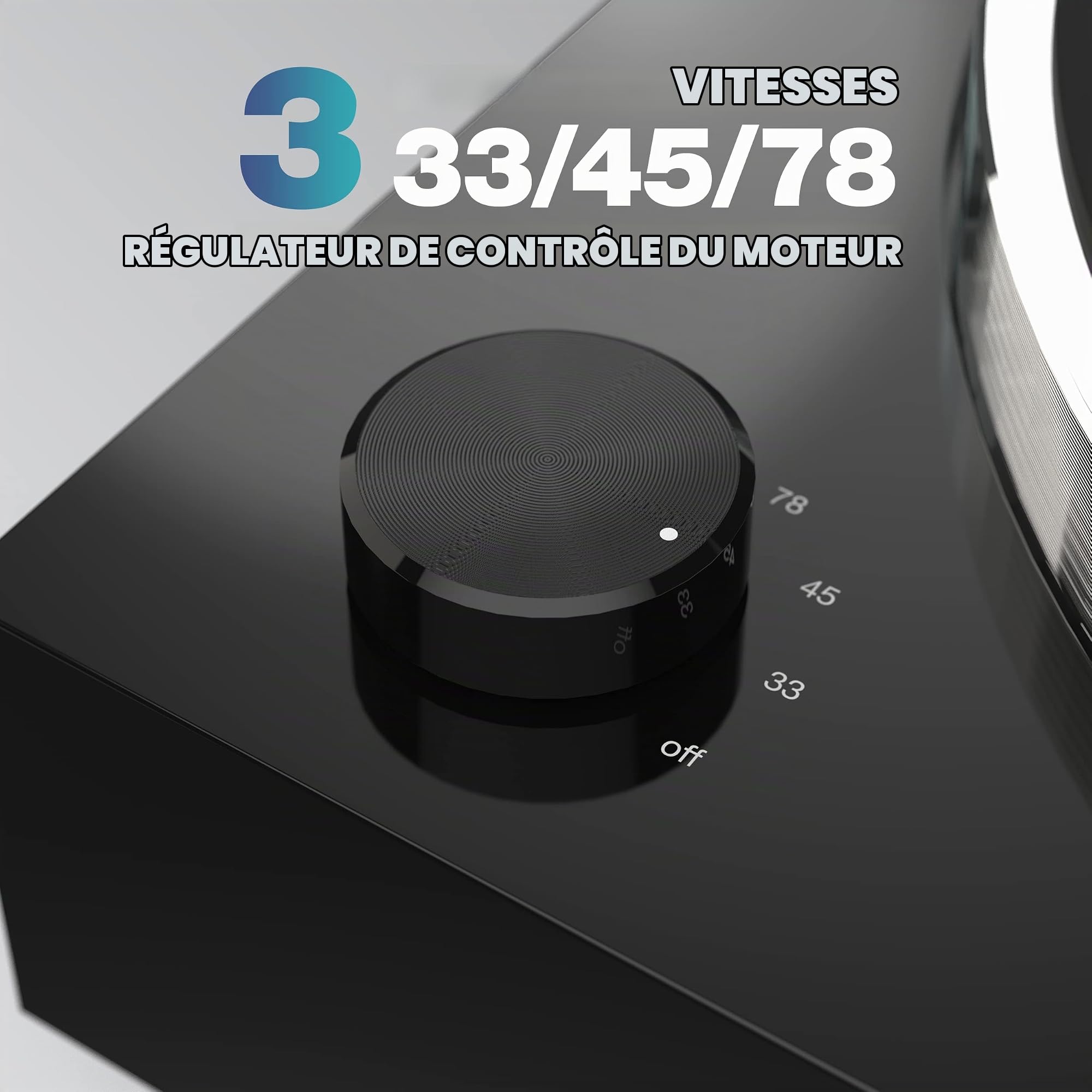 Reloop Turn X - Platine Vinyle Hi-FI Haut de Gamme avec Cellule Ortofon 2M Blue, entraînement Direct Super High Torque, contrôle précis de la Rotation, 3 Vitesses