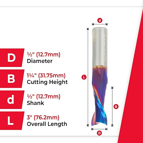 Miniatura 10 de Amana Tool Spektra Extreme Tool Life - Broca de carburo sólido con recubrimiento en espiral, 46125-K, 18 de diámetro x 1316 CH x vástago de 14 de